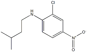 2-chloro-N-(3-methylbutyl)-4-nitroaniline Struktur