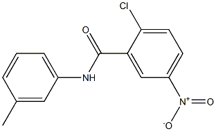 2-chloro-N-(3-methylphenyl)-5-nitrobenzamide Struktur