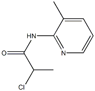 2-chloro-N-(3-methylpyridin-2-yl)propanamide Struktur