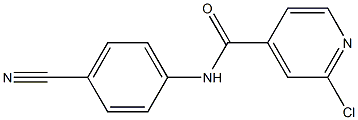 2-chloro-N-(4-cyanophenyl)pyridine-4-carboxamide Struktur