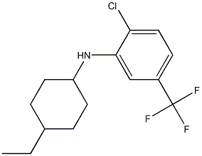 2-chloro-N-(4-ethylcyclohexyl)-5-(trifluoromethyl)aniline Struktur