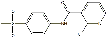 2-chloro-N-(4-methanesulfonylphenyl)pyridine-3-carboxamide Struktur