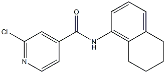 2-chloro-N-(5,6,7,8-tetrahydronaphthalen-1-yl)pyridine-4-carboxamide Struktur