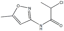 2-chloro-N-(5-methyl-1,2-oxazol-3-yl)propanamide Struktur