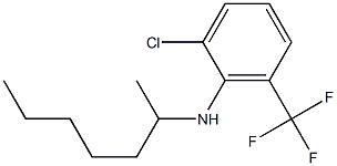 2-chloro-N-(heptan-2-yl)-6-(trifluoromethyl)aniline Struktur