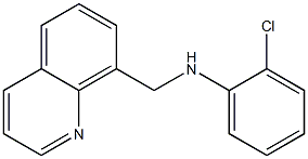 2-chloro-N-(quinolin-8-ylmethyl)aniline Struktur