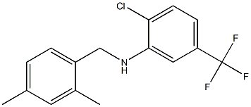 2-chloro-N-[(2,4-dimethylphenyl)methyl]-5-(trifluoromethyl)aniline Struktur