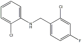 2-chloro-N-[(2-chloro-4-fluorophenyl)methyl]aniline Struktur