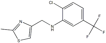 2-chloro-N-[(2-methyl-1,3-thiazol-4-yl)methyl]-5-(trifluoromethyl)aniline Struktur