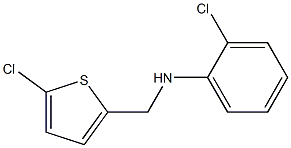 2-chloro-N-[(5-chlorothiophen-2-yl)methyl]aniline Struktur