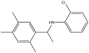 2-chloro-N-[1-(2,4,5-trimethylphenyl)ethyl]aniline Struktur