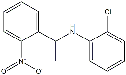 2-chloro-N-[1-(2-nitrophenyl)ethyl]aniline Struktur