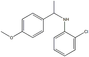 2-chloro-N-[1-(4-methoxyphenyl)ethyl]aniline Struktur