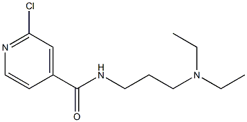 2-chloro-N-[3-(diethylamino)propyl]pyridine-4-carboxamide Struktur