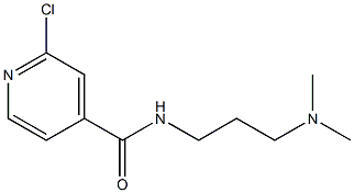 2-chloro-N-[3-(dimethylamino)propyl]pyridine-4-carboxamide Struktur