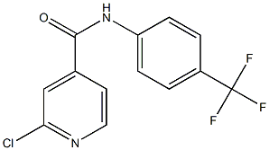 2-chloro-N-[4-(trifluoromethyl)phenyl]pyridine-4-carboxamide Struktur