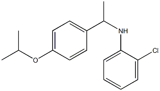 2-chloro-N-{1-[4-(propan-2-yloxy)phenyl]ethyl}aniline Struktur