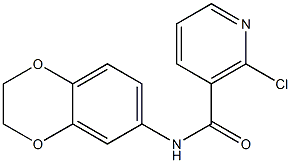 2-chloro-N-2,3-dihydro-1,4-benzodioxin-6-ylnicotinamide Struktur