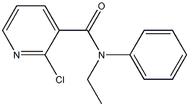 2-chloro-N-ethyl-N-phenylpyridine-3-carboxamide Struktur