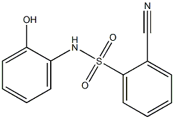 2-cyano-N-(2-hydroxyphenyl)benzene-1-sulfonamide Struktur