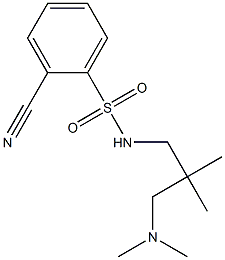 2-cyano-N-[3-(dimethylamino)-2,2-dimethylpropyl]benzenesulfonamide Struktur