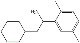 2-cyclohexyl-1-(2,5-dimethylphenyl)ethan-1-amine Struktur