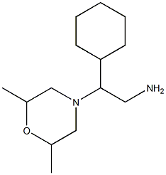 2-cyclohexyl-2-(2,6-dimethylmorpholin-4-yl)ethanamine Struktur