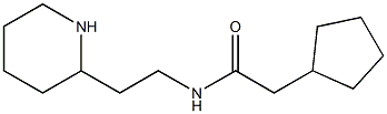 2-cyclopentyl-N-(2-piperidin-2-ylethyl)acetamide Struktur