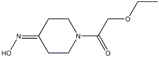 2-ethoxy-1-[4-(hydroxyimino)piperidin-1-yl]ethan-1-one Struktur