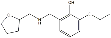 2-ethoxy-6-{[(oxolan-2-ylmethyl)amino]methyl}phenol Struktur