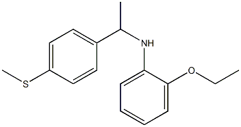 2-ethoxy-N-{1-[4-(methylsulfanyl)phenyl]ethyl}aniline Struktur