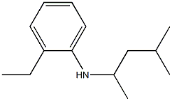 2-ethyl-N-(4-methylpentan-2-yl)aniline Struktur