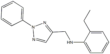 2-ethyl-N-[(2-phenyl-2H-1,2,3-triazol-4-yl)methyl]aniline Struktur