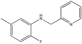 2-fluoro-5-methyl-N-(pyridin-2-ylmethyl)aniline Struktur