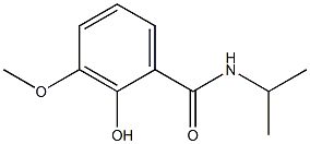 2-hydroxy-3-methoxy-N-(propan-2-yl)benzamide Struktur