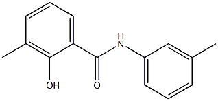 2-hydroxy-3-methyl-N-(3-methylphenyl)benzamide Struktur