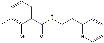 2-hydroxy-3-methyl-N-[2-(pyridin-2-yl)ethyl]benzamide Struktur