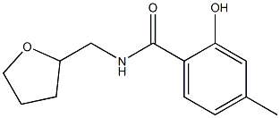 2-hydroxy-4-methyl-N-(oxolan-2-ylmethyl)benzamide Struktur