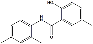 2-hydroxy-5-methyl-N-(2,4,6-trimethylphenyl)benzamide Struktur