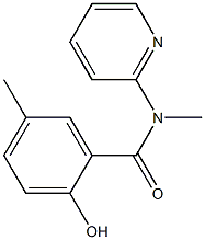 2-hydroxy-N,5-dimethyl-N-(pyridin-2-yl)benzamide Struktur