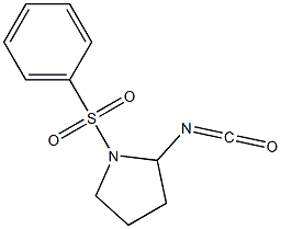 2-isocyanato-1-(phenylsulfonyl)pyrrolidine Struktur