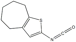 2-isocyanato-4H,5H,6H,7H,8H-cyclohepta[b]thiophene Struktur