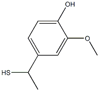 2-methoxy-4-(1-sulfanylethyl)phenol Struktur