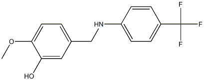 2-methoxy-5-({[4-(trifluoromethyl)phenyl]amino}methyl)phenol Struktur