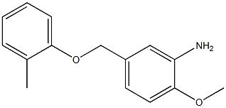 2-methoxy-5-(2-methylphenoxymethyl)aniline Struktur