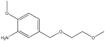 2-methoxy-5-[(2-methoxyethoxy)methyl]aniline Struktur