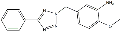 2-methoxy-5-[(5-phenyl-2H-1,2,3,4-tetrazol-2-yl)methyl]aniline Struktur