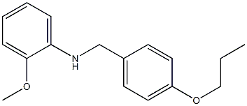 2-methoxy-N-[(4-propoxyphenyl)methyl]aniline Struktur