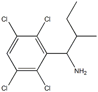 2-methyl-1-(2,3,5,6-tetrachlorophenyl)butan-1-amine Struktur