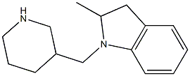 2-methyl-1-(piperidin-3-ylmethyl)indoline Struktur